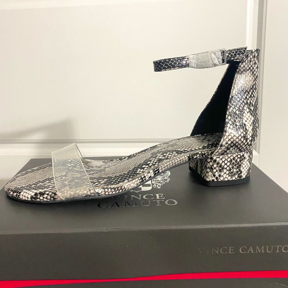 Vince Camuto Pascala snake skin heeled sandal